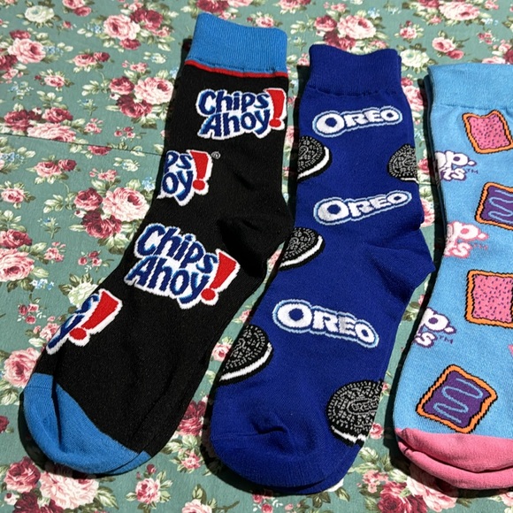 Socks! 4 pack of brand new, never been worn socks! Snack socks, cookie 🍪 socks. - Picture 2 of 5